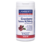 LAMBERTS CRANBERRY 18.750 MG (Arándano Rojo) orina vias urinarias vías infeccion infección cistitis vejiga antioxidante arandano rojo cranberry