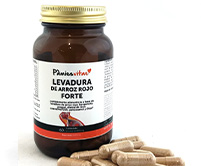 PAMIES VITAE LEVADURA DE ARROZ ROJO FORTE colesterol trigliceridos gugul policosanol cera de caña de azucar bergamota coenzima q10 diente de leon monacolina oliol