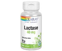 SOLARAY LACTASE 40mg. 4000FCC lactase calcio citrato carbonato digestivo lactosa leche lacteo lacteos vaca cabra oveja queso lactasa