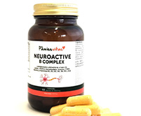PAMIES VITAE NEUROACTIVE B COMPLEX sistema nervioso nervios ansiedad insomnio sueño stress
Colina bitartrato 
Citidina monofosfato
Vitamina B2 riboflavina
Vitamina B5 ácido pantoténico
Vitamina B1 tiamina HCI
Vitamina B3 niacina
Inositol 
PABA 
Vitamina B6 piridoxal-5-fosfato Ácido fólico L-metilfolato Vitamina B12 metilcobalamina
Biotina 