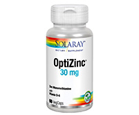 SOLARAY OPTIZINC 30 MG estrés oxidativo  obtener energía  sistema nervioso glucosa diabetes defensas piel acné acne 
